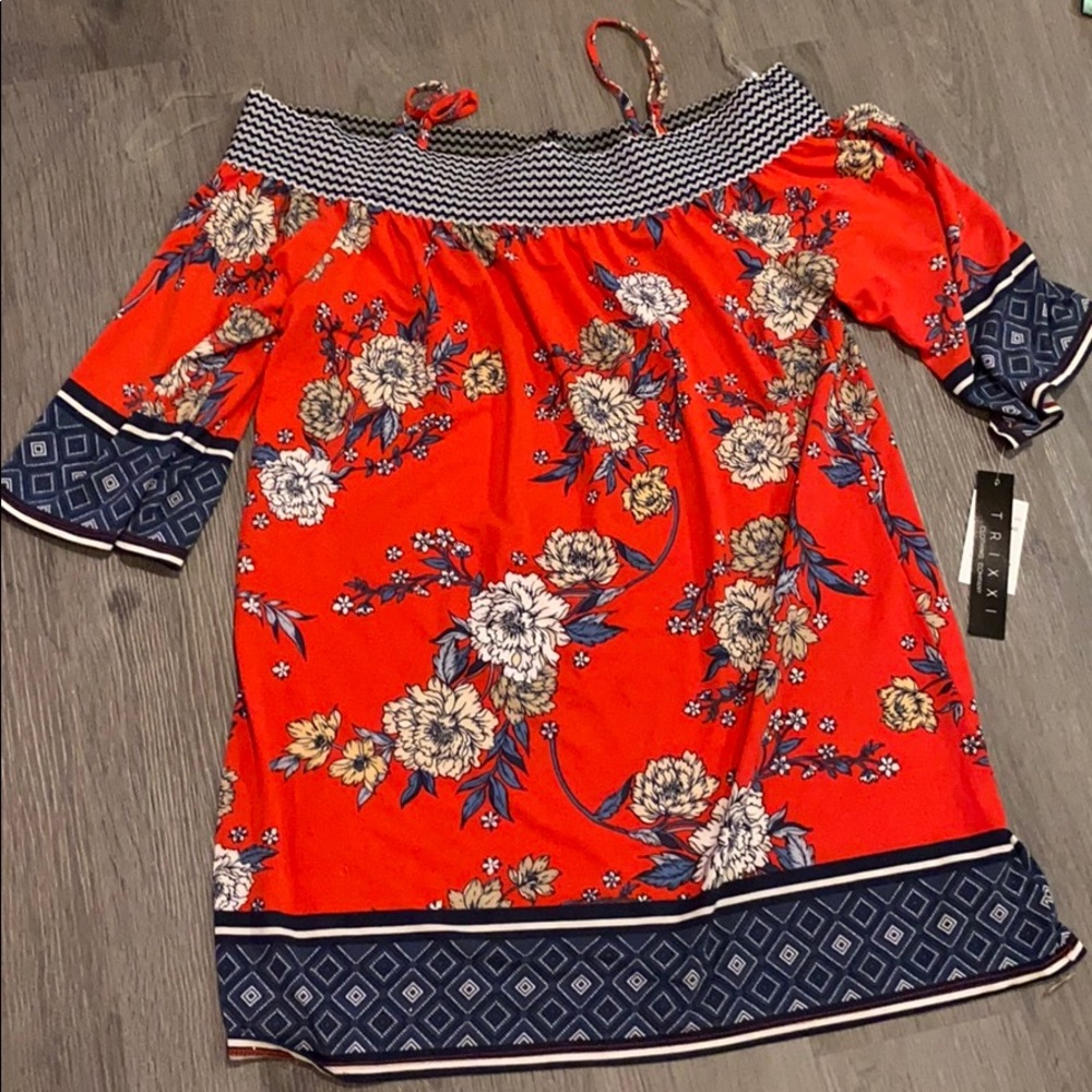 Off the shoulder dress new with tags!